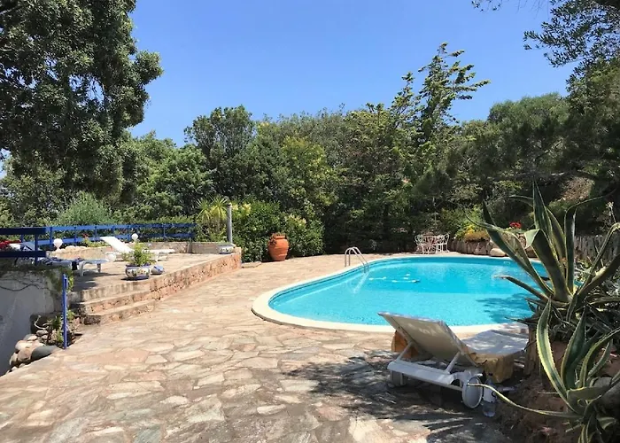 빌라 Casa Blue Cala Rossa With Pool *